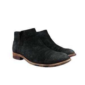 Kork Ease Shoes Womens 7.5 Booties Velma Chelsea Suede Black Timeless Distressed